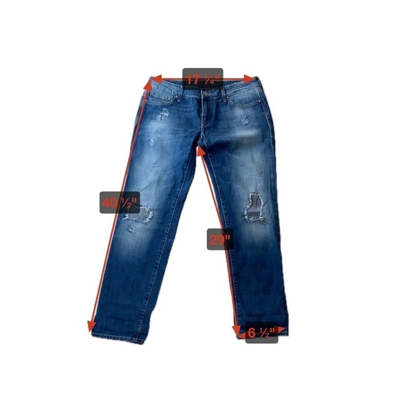 Mavi Emma Slim Boyfriend Women’s ripped faded jeans size US 30 - Picture 2 of 15